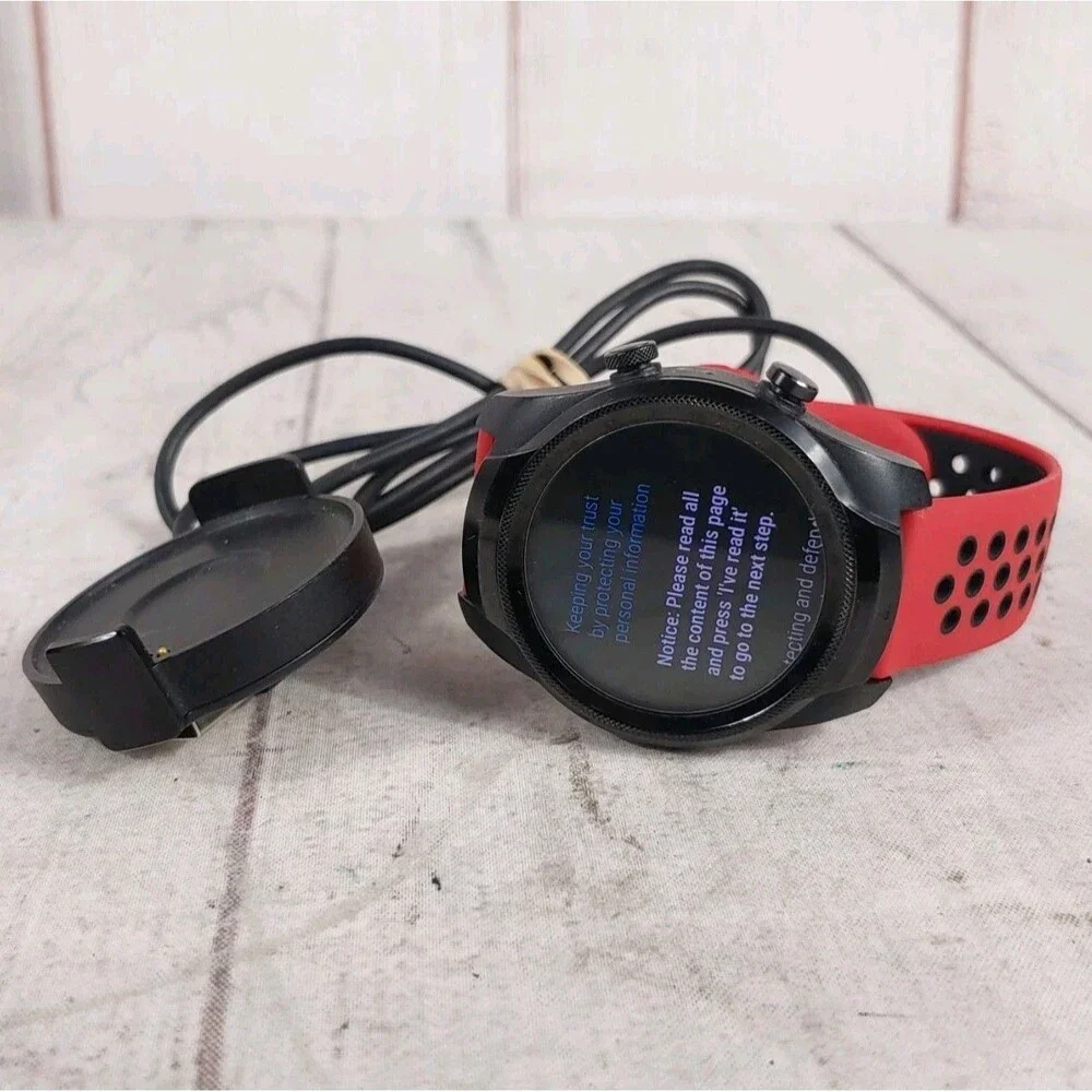 Mobvoi TicWatch Pro 4G/LTE 45mm - Black Stainless - Fully Reset - TESTED WORKING
